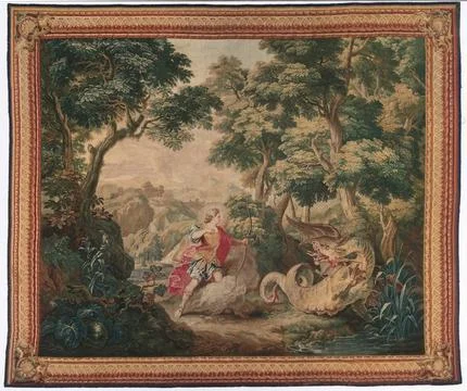 Apollo and the Serpent Python (from Set of Ovid's Metamorphoses), 1700-1730.. Foto stock