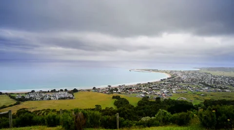 Apollo Bay township Stock Footage 57250157