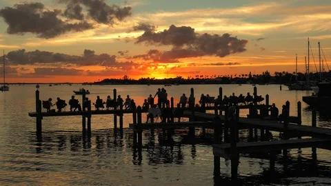 Apollo Beach Sunset Stock Footage 115849105