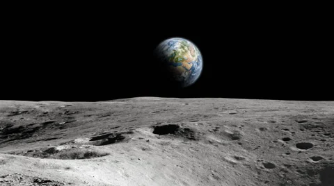 Apollo earth rise Video stock 40657139