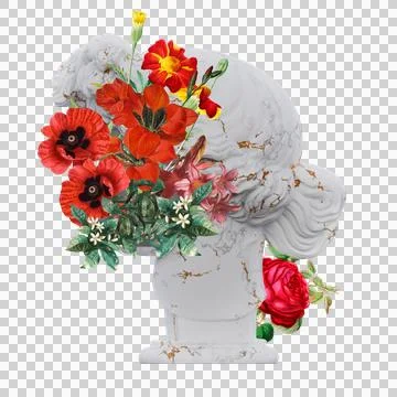 Apollo Giustiniani statues 3d renders Stock Illustration