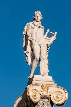 Apollo god statue Stock Photos
