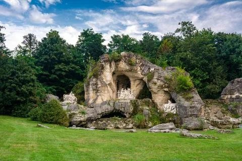 Apollo grove in Versailles Stock Photos