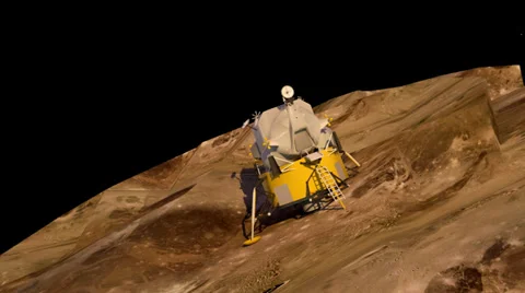 Apollo Lunar Module Stock Footage 37552471