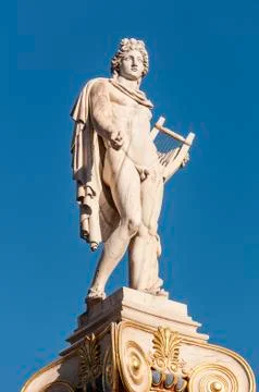 Apollo marble statue Stock Photos