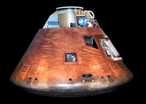 Apollo rocket module display Stock Photos