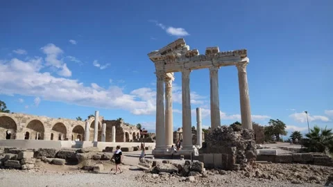 Apollo Temple Stock Footage 142624077