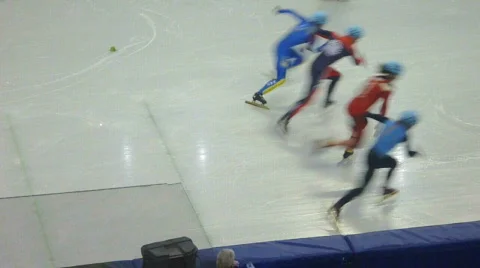 Apolo Ohno Takes Off Stock Footage 646788