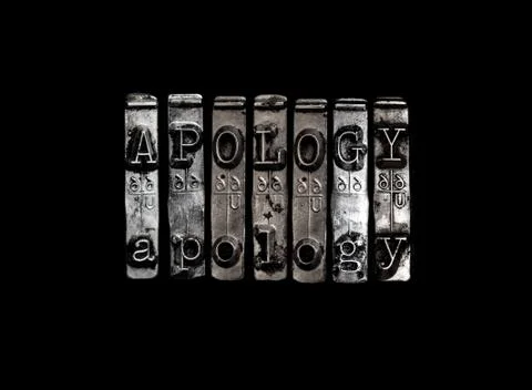 Apology concept Stock Photos