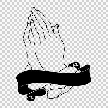 Apostle hands in prayer position Stock-Illustration