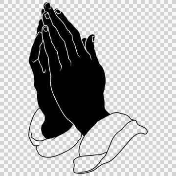 Apostle hands in prayer position Stock Illustration