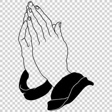 Apostle hands in prayer position Stock Illustration