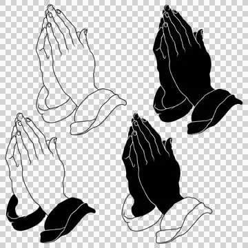 Apostle hands in prayer position Stock-Illustration