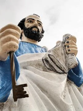 Apostle with key Stock Photos