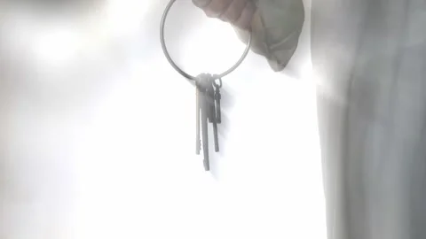 The Apostle Peter holding the keys to Heaven Stock Footage 310014297