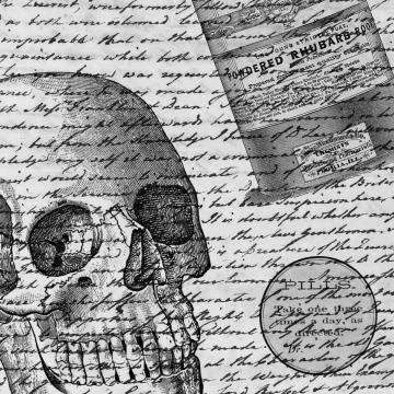 Apothecary Digital Background Stock Illustration