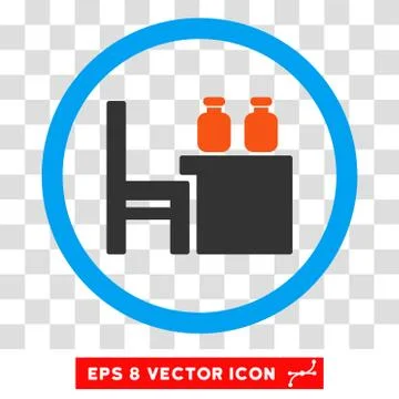 Apothecary Table Eps Rounded Icon Stock Illustration