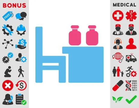 Apothecary Table Icon Illustrazione stock