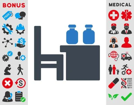 Apothecary Table Icon Illustrazione stock