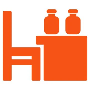Apothecary Table Icon Stock Illustration