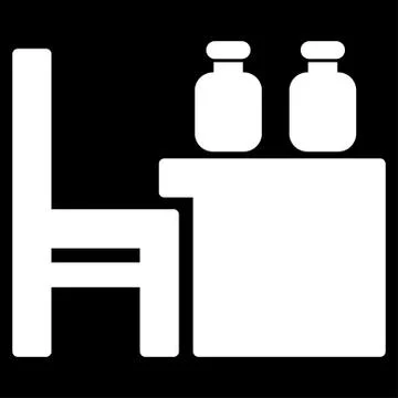 Apothecary Table Icon Illustrazione stock