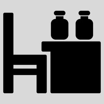 Apothecary Table Icon Illustrazione stock