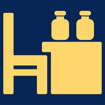 Apothecary Table Icon Illustrazione stock