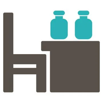 Apothecary Table Icon Illustrazione stock