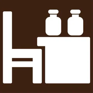 Apothecary Table Vector Icon Illustrazione stock