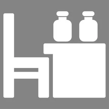 Apothecary Table Vector Icon Illustrazione stock