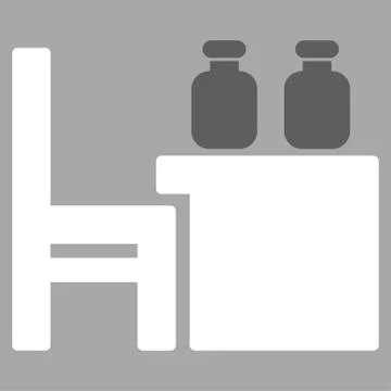 Apothecary Table Vector Icon Illustrazione stock
