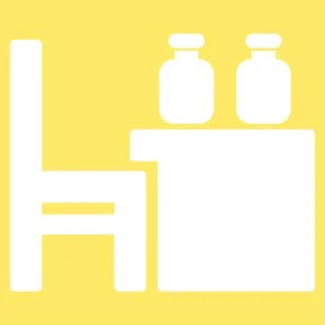 Apothecary Table Vector Icon Illustrazione stock