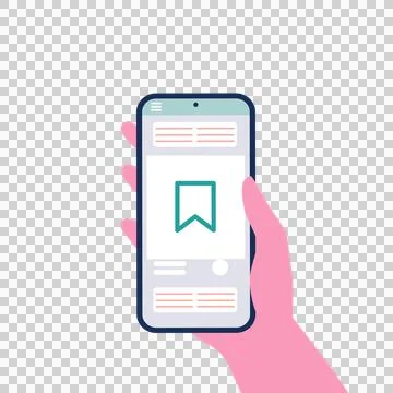 App Actions (save post) Stock Illustration