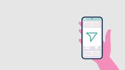 App Actions (send a message) Stock Footage 239644644