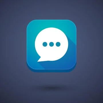 App button with a comic balloon イラスト素材