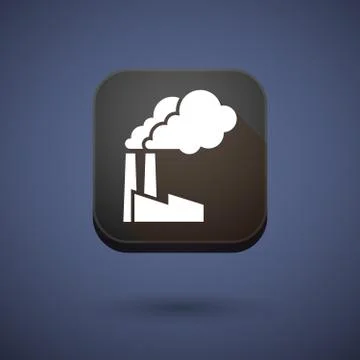 App button with a factory Stock Illustration
