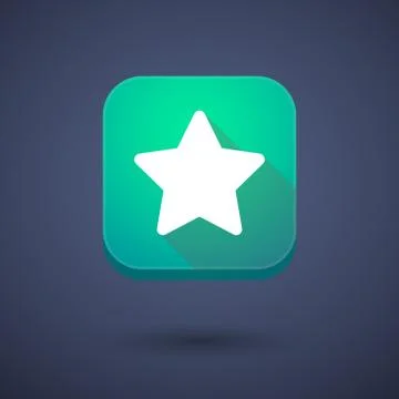 App button with a star Stock Illustration