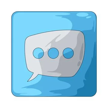 App chat bubble illustration Stock Illustration