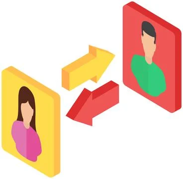 App for chatting online mailing. Program, social network for virtual Illustrazione stock