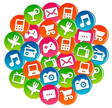 App communication Stock Illustration