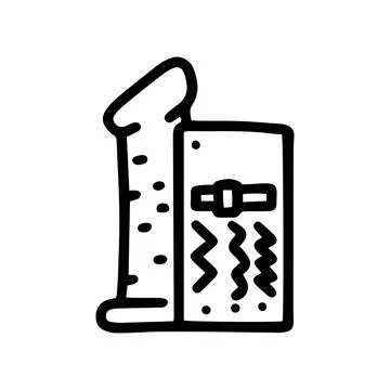 App control dildo line vector doodle simple icon Stock Illustration