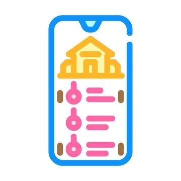 App controlled color icon vector illustration Stock Illustration