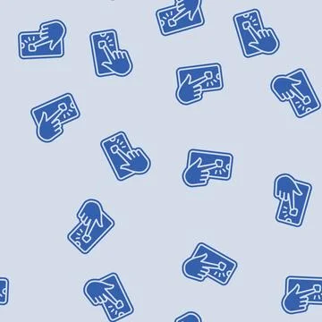 App controlled glyph seamless pattern Illustrazione stock