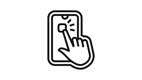 App controlled line icon animation Stock Footage 326122952