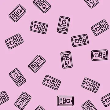 App controlled line seamless pattern Stockillustratie