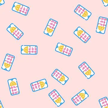 App controlled vector seamless pattern イラスト素材