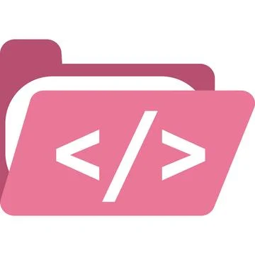 App design vector script icon folder isolated 스톡 일러스트