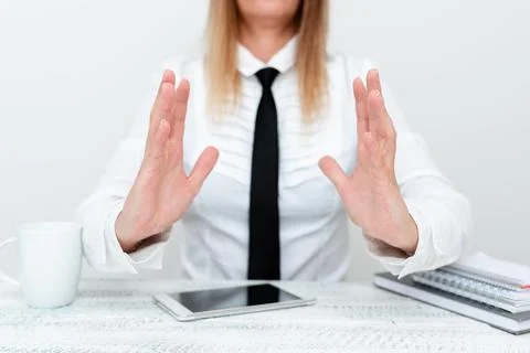 App Developer Presenting New Program, Displaying Upgraded Device, Entrepreneur Stock Photos