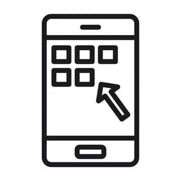 App Development Icon Perfect for Mobile and Software Solutions Stock Illustration