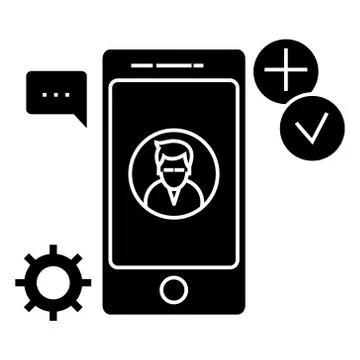 App development  icon, vector illustration, sign on isolated background イラスト素材